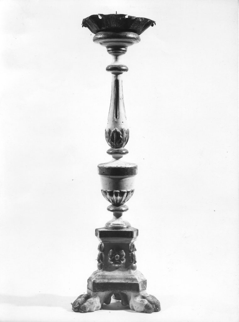 candeliere, serie - bottega aretina (sec. XIX)