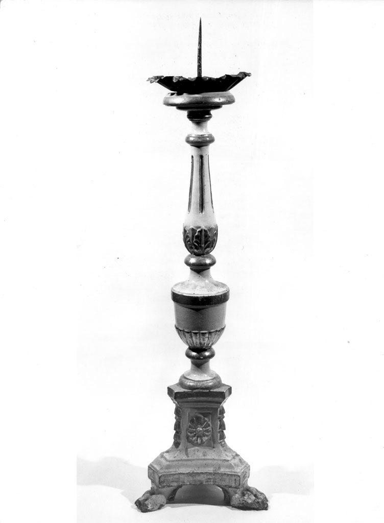 candelabro, coppia - bottega aretina (sec. XIX)