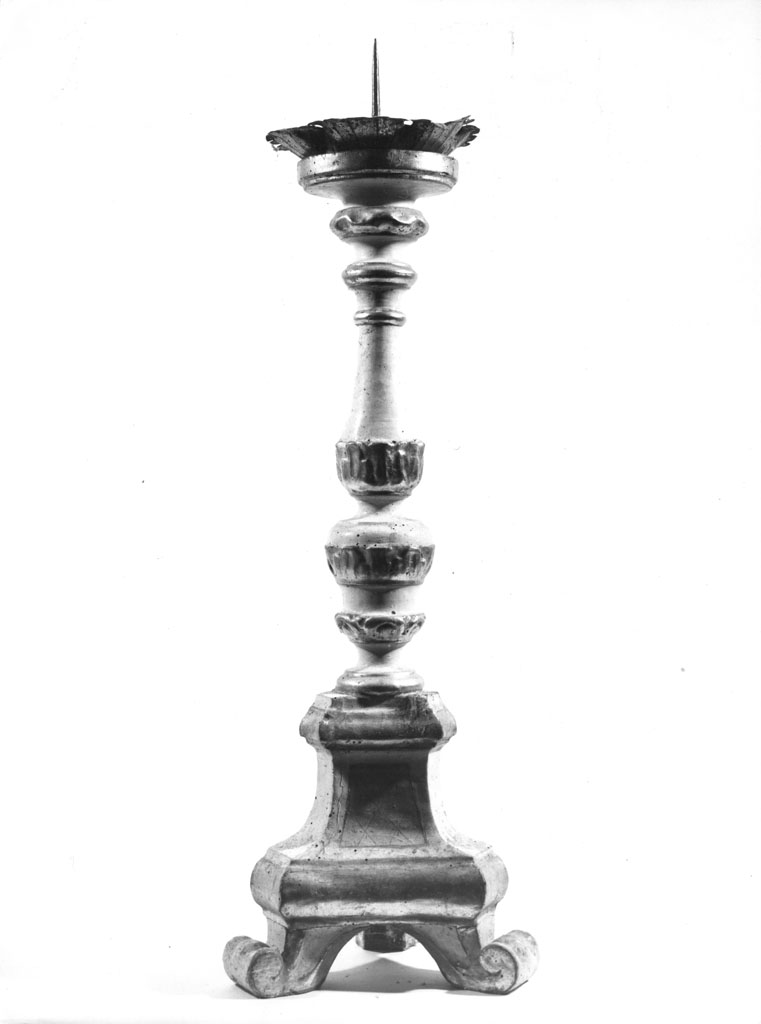 candeliere, serie - bottega aretina (sec. XIX)