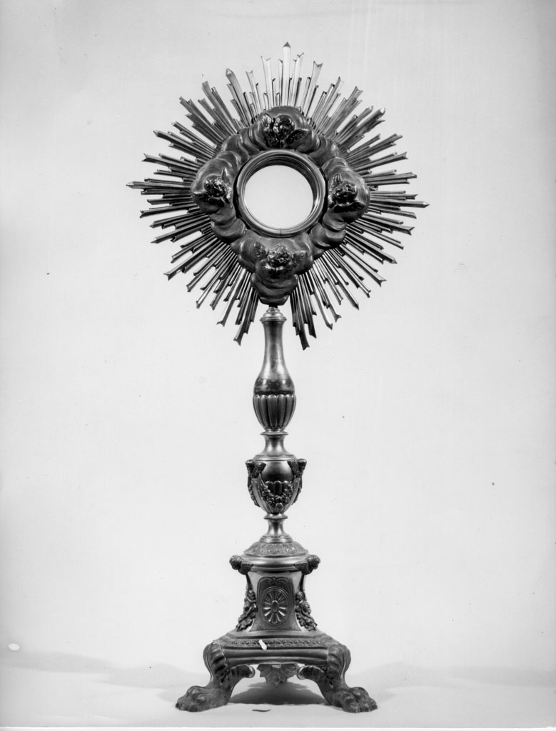 ostensorio - a raggiera - bottega toscana (sec. XVIII)