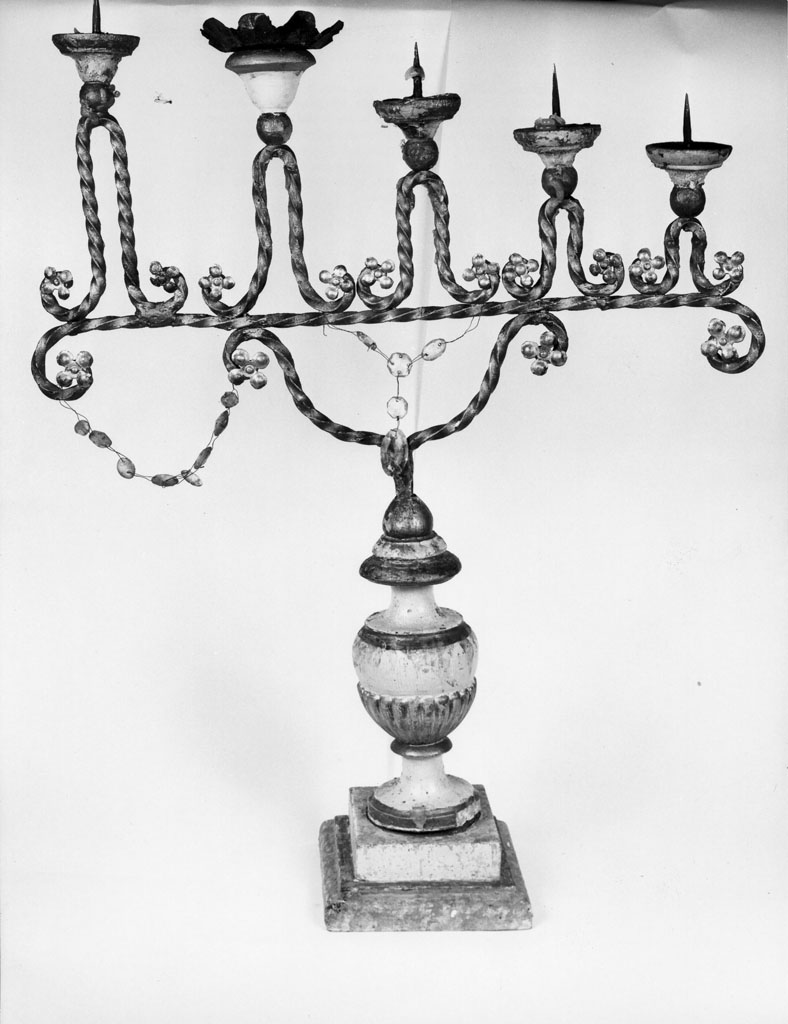 candeliere - bottega toscana (seconda metà sec. XIX)