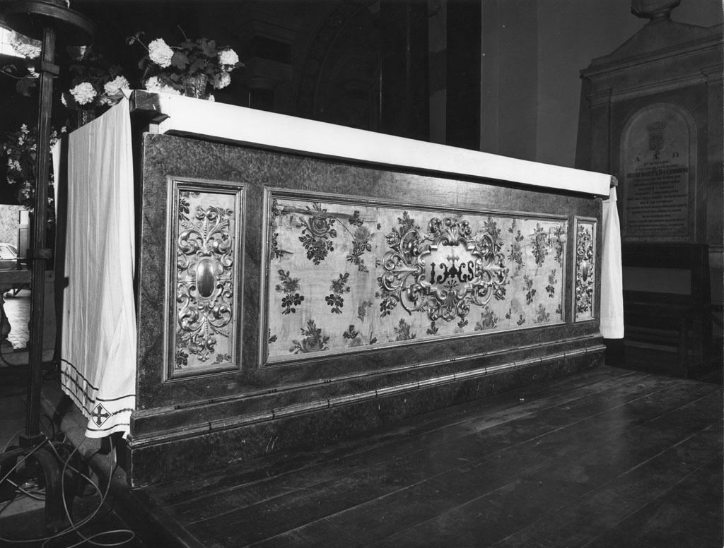 paliotto - a pannello piano - bottega toscana (seconda metà sec. XIX)