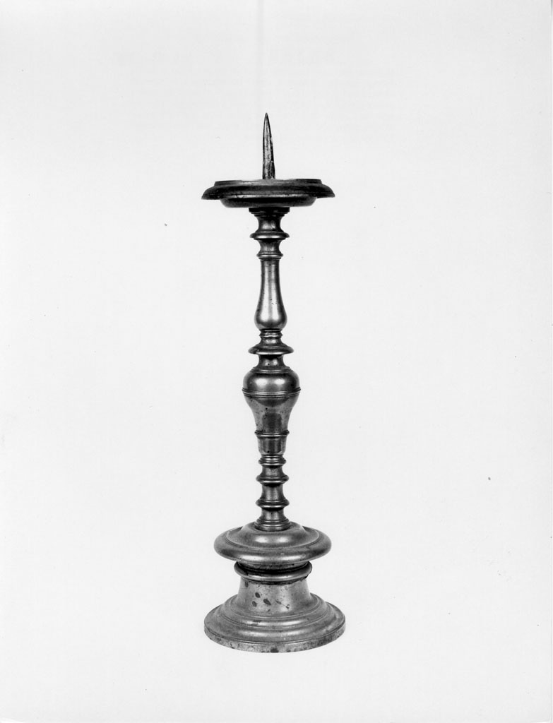 candeliere d'altare, serie - bottega toscana (prima metà sec. XIX)