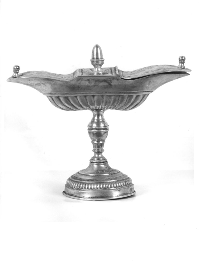 navicella portaincenso - a doppia valva - bottega toscana (seconda metà sec. XIX)