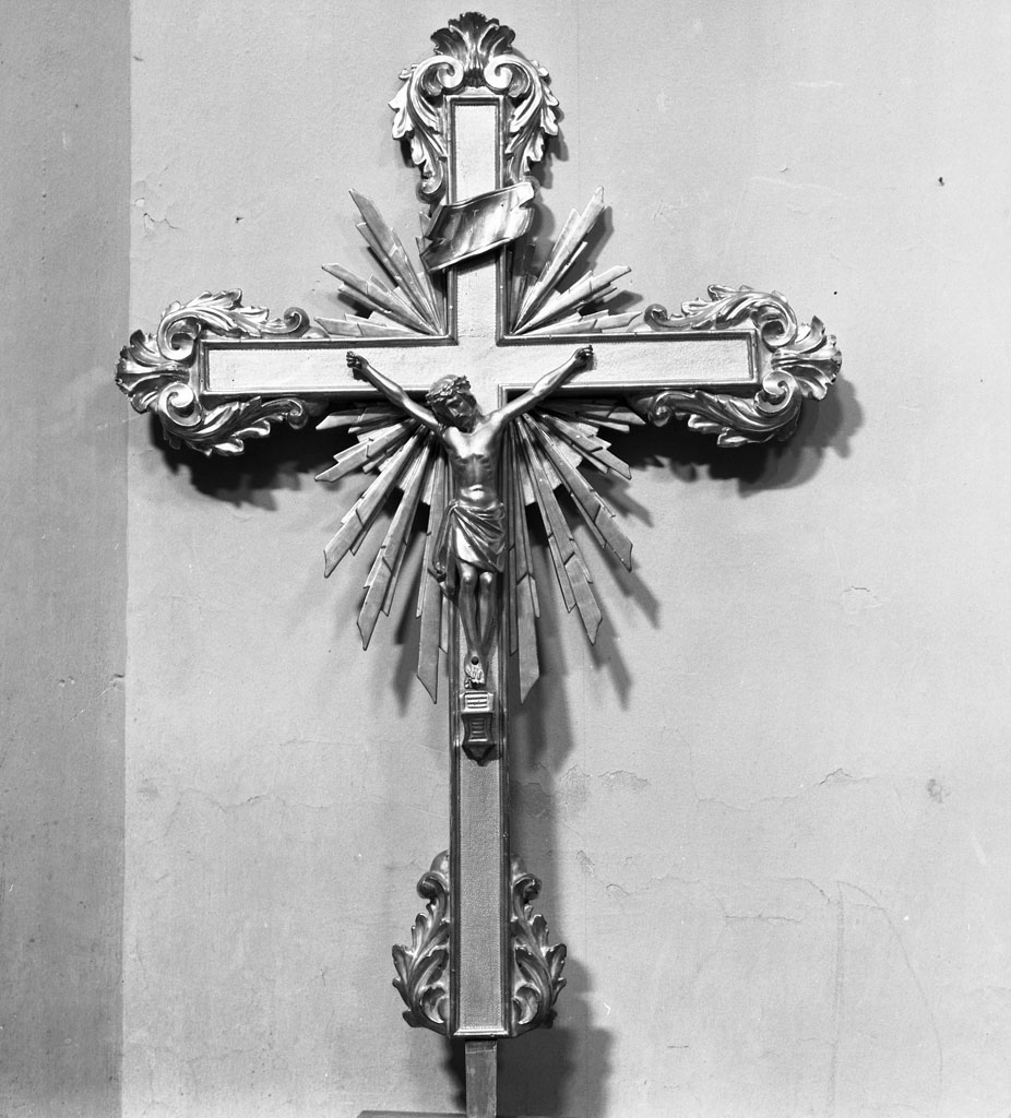 Cristo crocifisso (croce processionale) - bottega italiana (prima metà sec. XIX)
