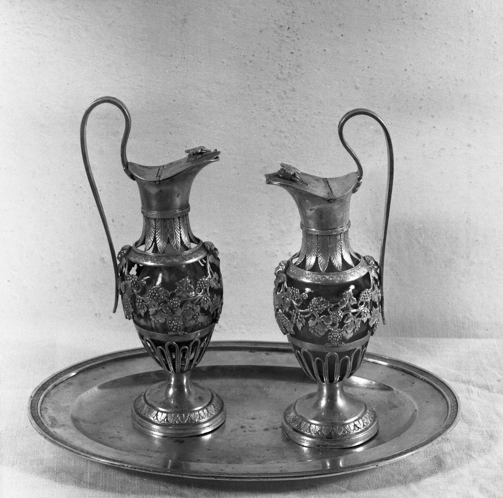 servizio di ampolline - bottega italiana (inizio sec. XIX)