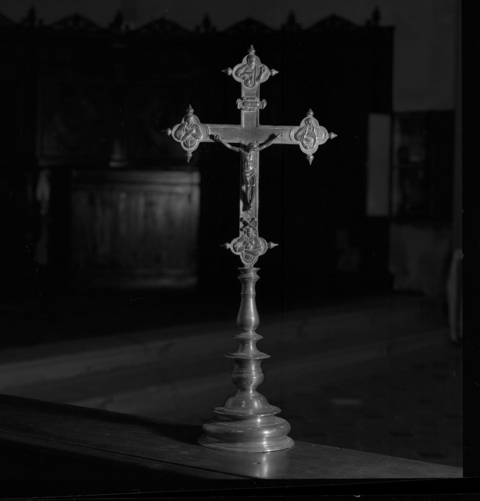 Cristo crocifisso (croce d'altare) - bottega italiana (secc. XVI/ XVII)