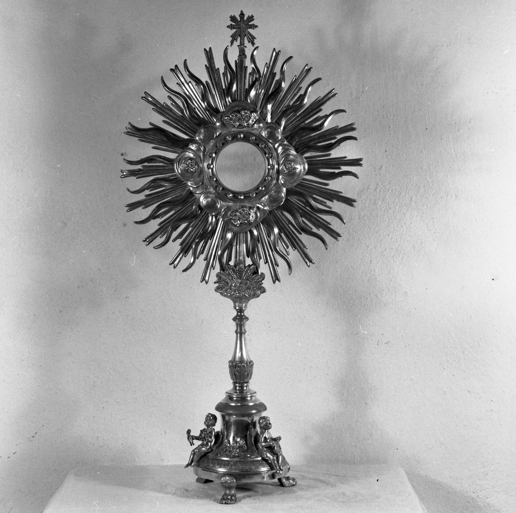 ostensorio - a raggiera - bottega italiana (sec. XIX)