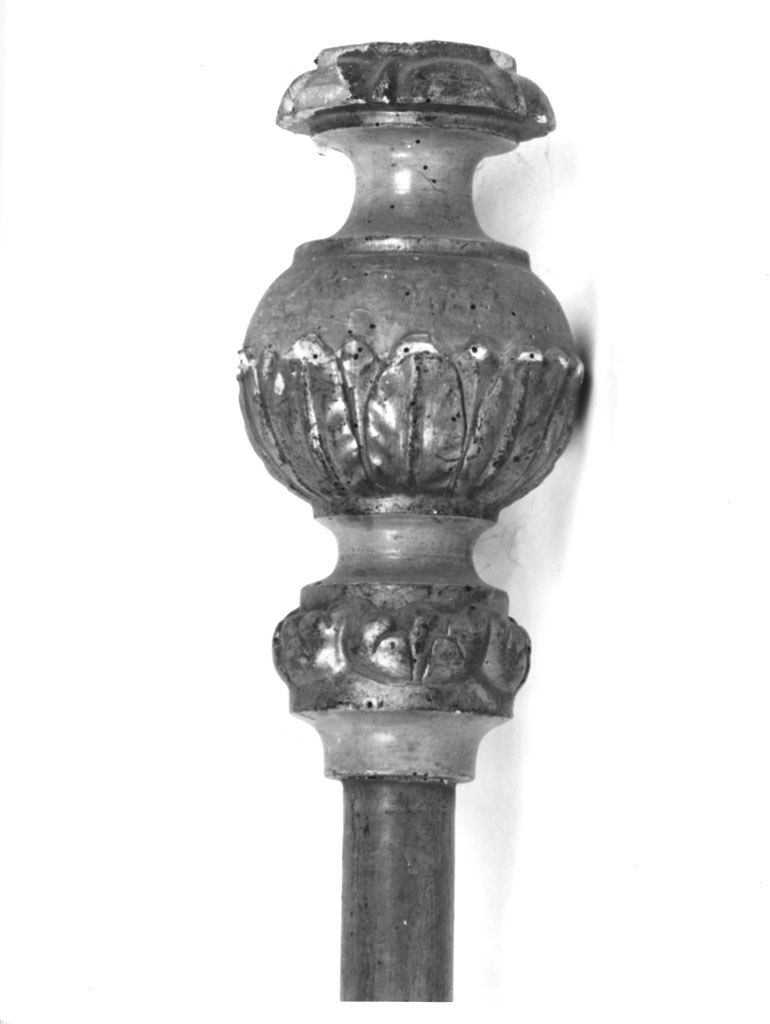 mazza processionale - bottega toscana (seconda metà sec. XIX)