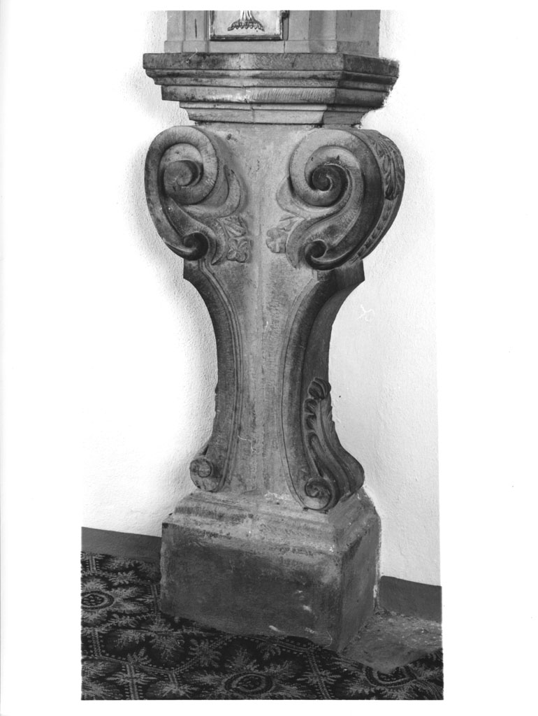 piedistallo, elemento d'insieme - bottega toscana (prima metà sec. XIX)