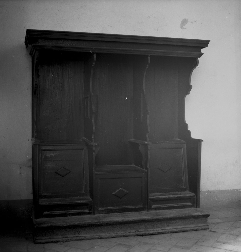 confessionale - bottega toscana (seconda metà sec. XIX)