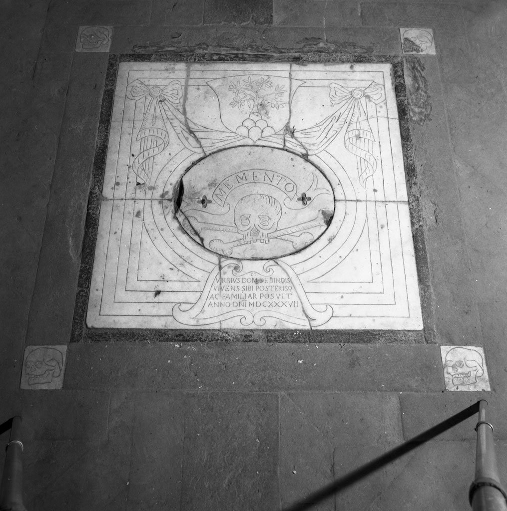 lapide tombale - bottega toscana (sec. XVII)