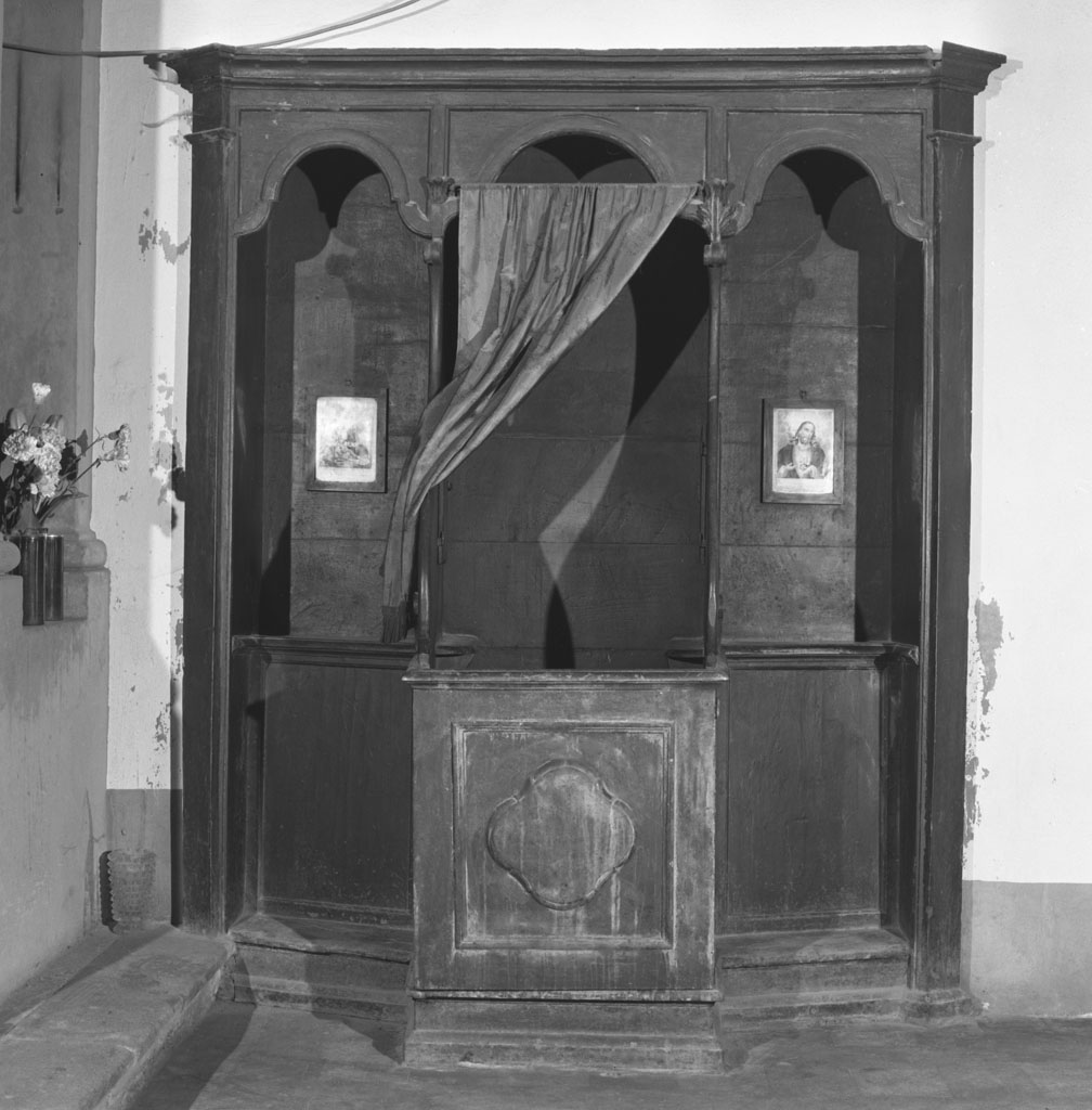 confessionale, coppia - bottega toscana (seconda metà sec. XVIII)