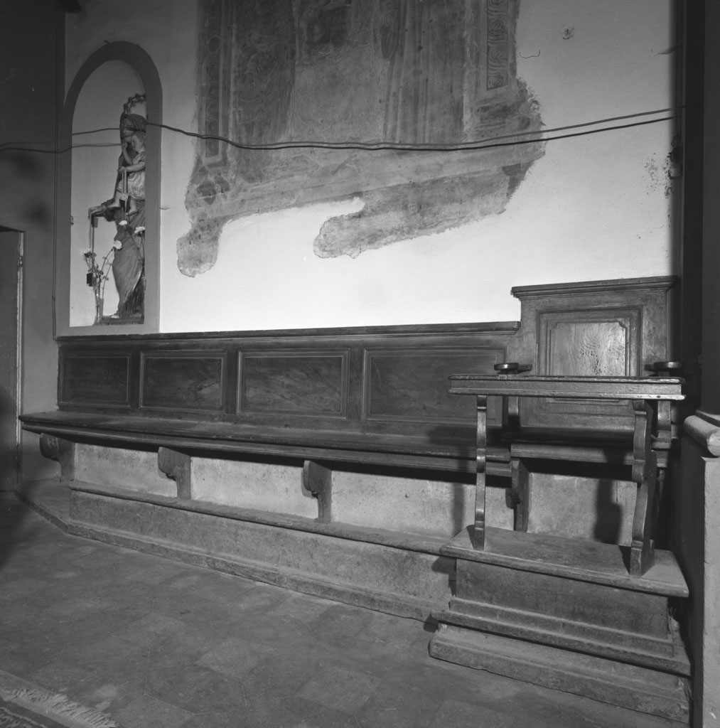 panca con inginocchiatoio, coppia - bottega toscana (seconda metà sec. XVIII)