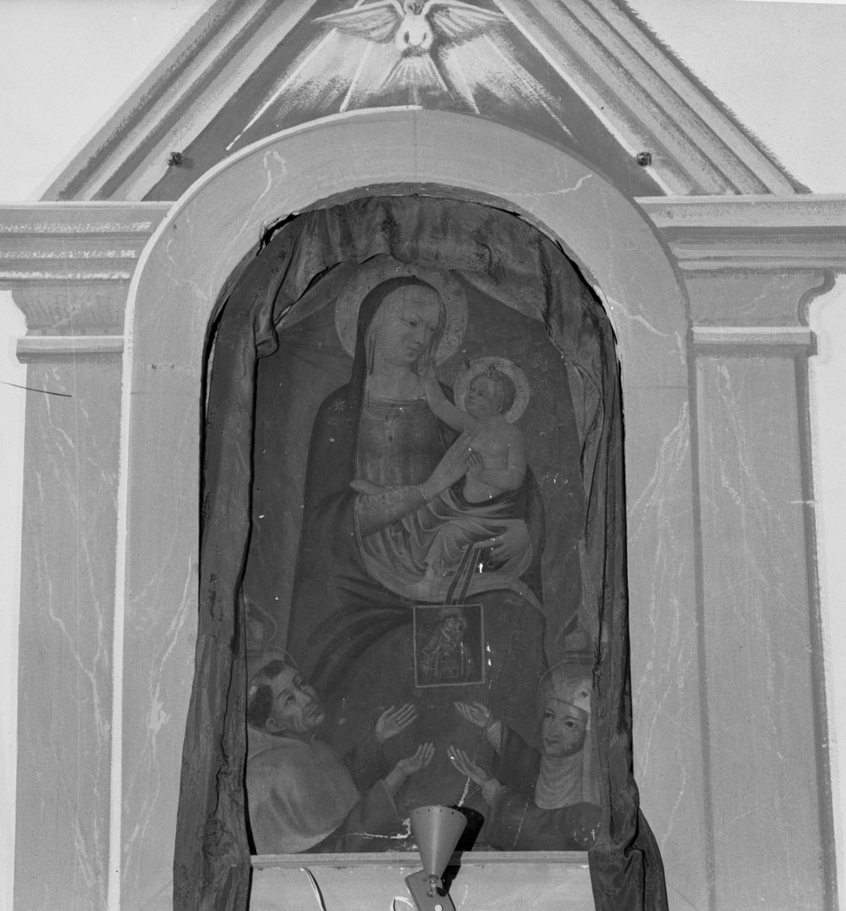 Madonna del Carmelo e santi (dipinto) - bottega fiorentina (inizio sec. XV)