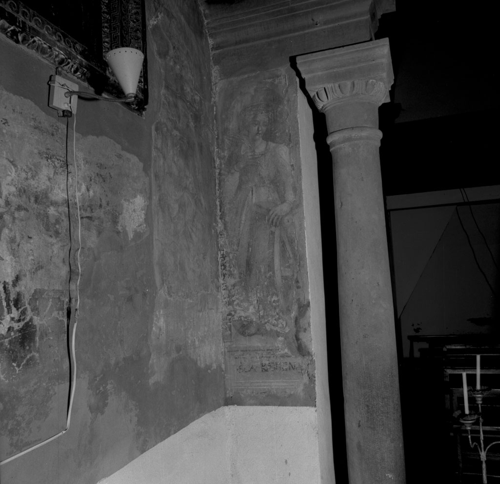 Santa Caterina d'Alessandria (dipinto, pendant) - ambito fiorentino (fine sec. XV)