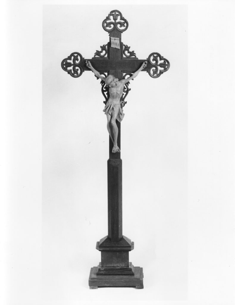 Cristo crocifisso (croce da tavolo) - bottega toscana (sec. XIX)