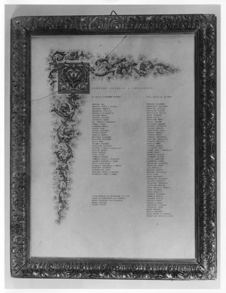 cornice - bottega aretina (prima metà sec. XX)