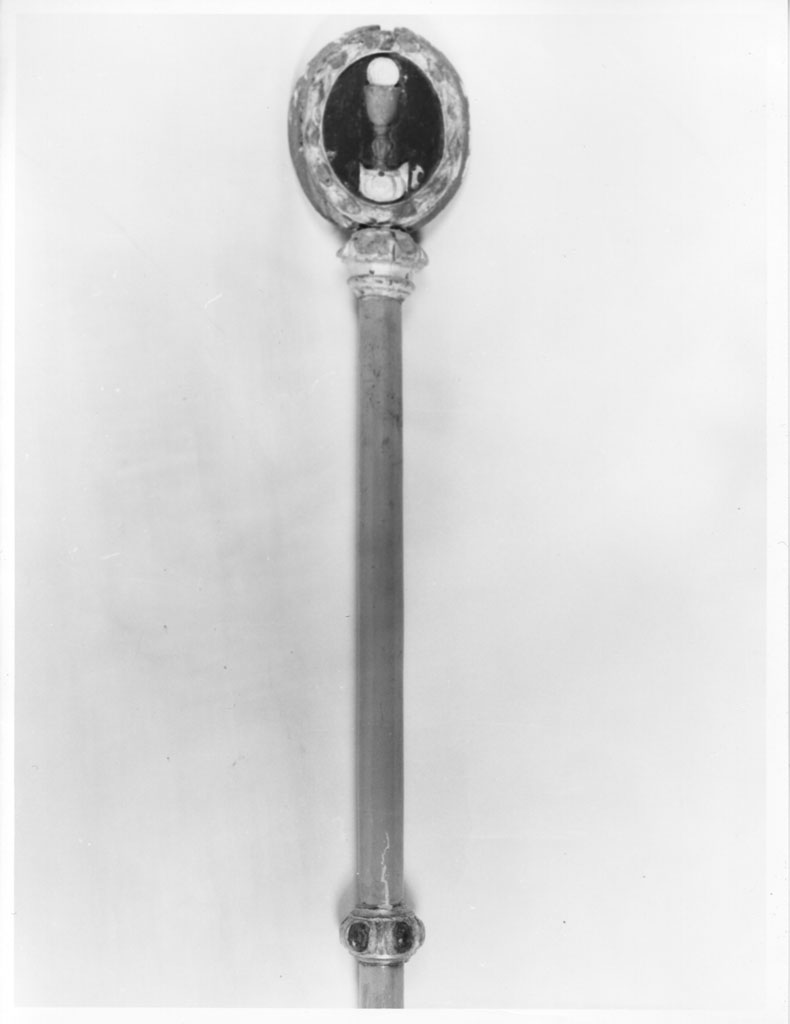 mazza processionale, serie - bottega toscana (secc. XVIII/ XIX)