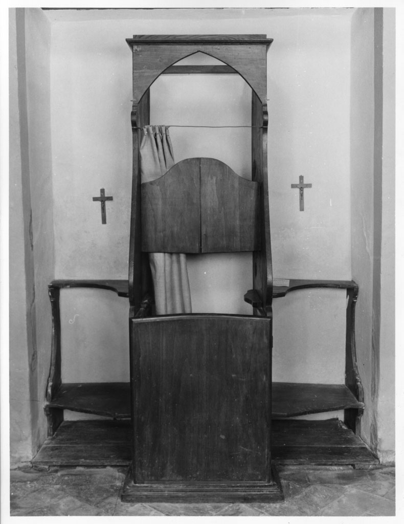 confessionale - bottega toscana (seconda metà sec. XIX)