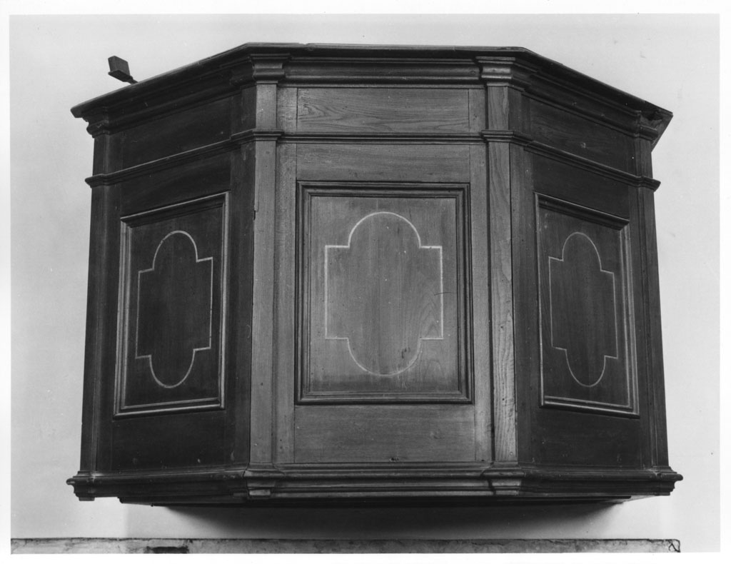 pulpito - bottega toscana (fine/inizio secc. XVIII/ XIX)