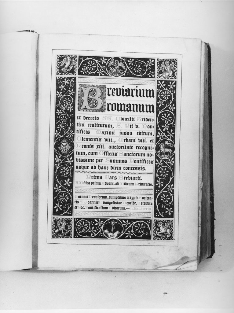 coperta di libro liturgico - bottega italiana (sec. XIX)