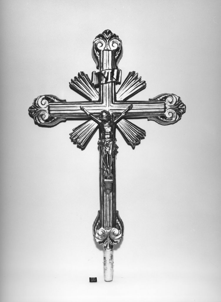 Cristo crocifisso (croce d'altare) - bottega toscana (prima metà sec. XIX)