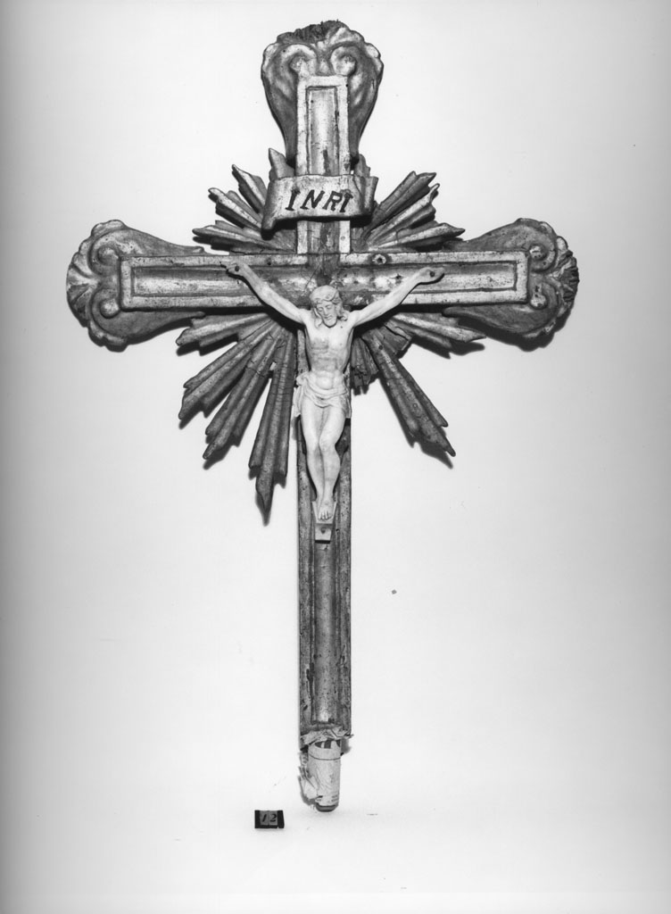 Cristo crocifisso (croce d'altare) - bottega toscana (prima metà sec. XIX)