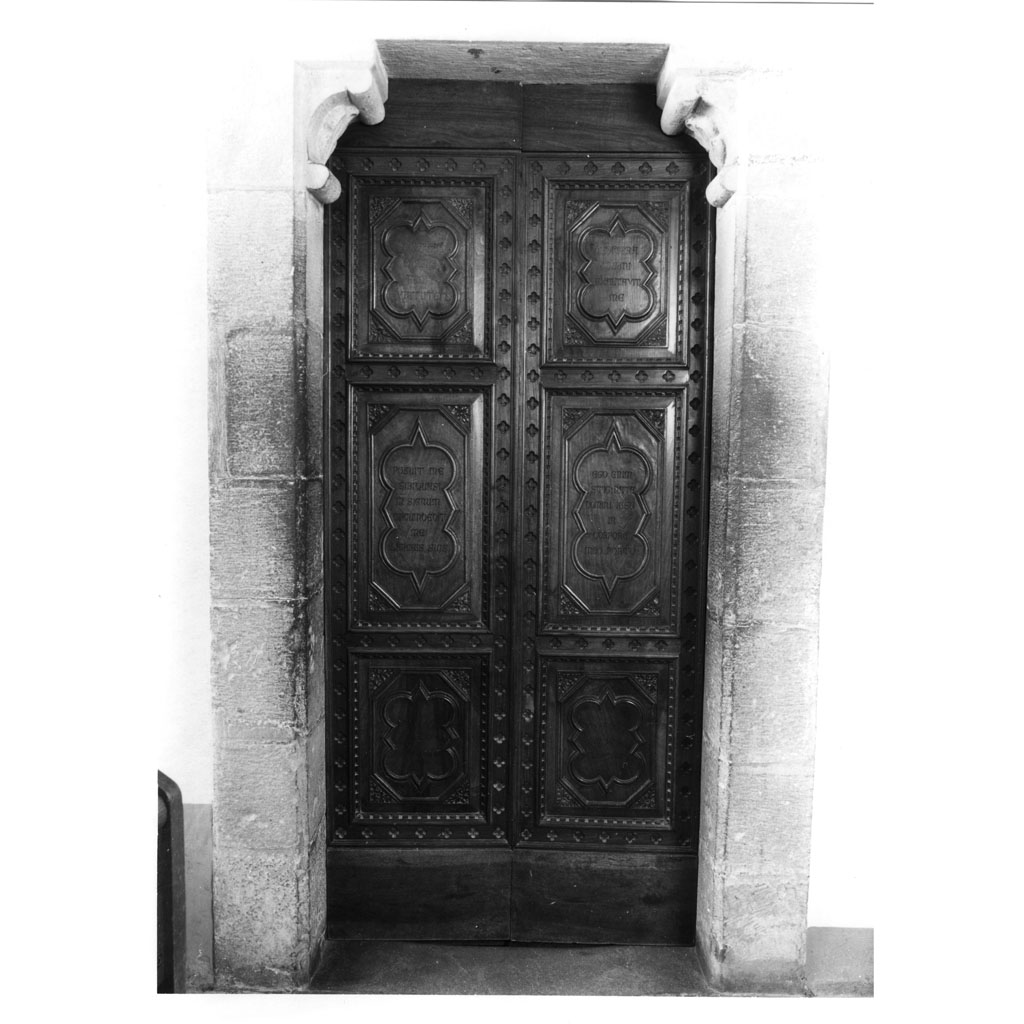 porta - a due battenti di fra' Leonardo Galimberti (fine/inizio secc. XIX/ XX)