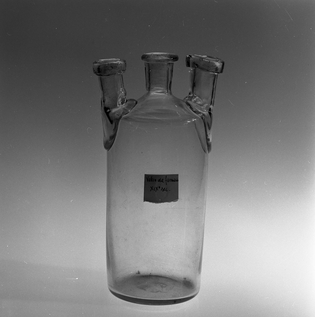bottiglia per la distillazione - bottega italiana (sec. XIX)