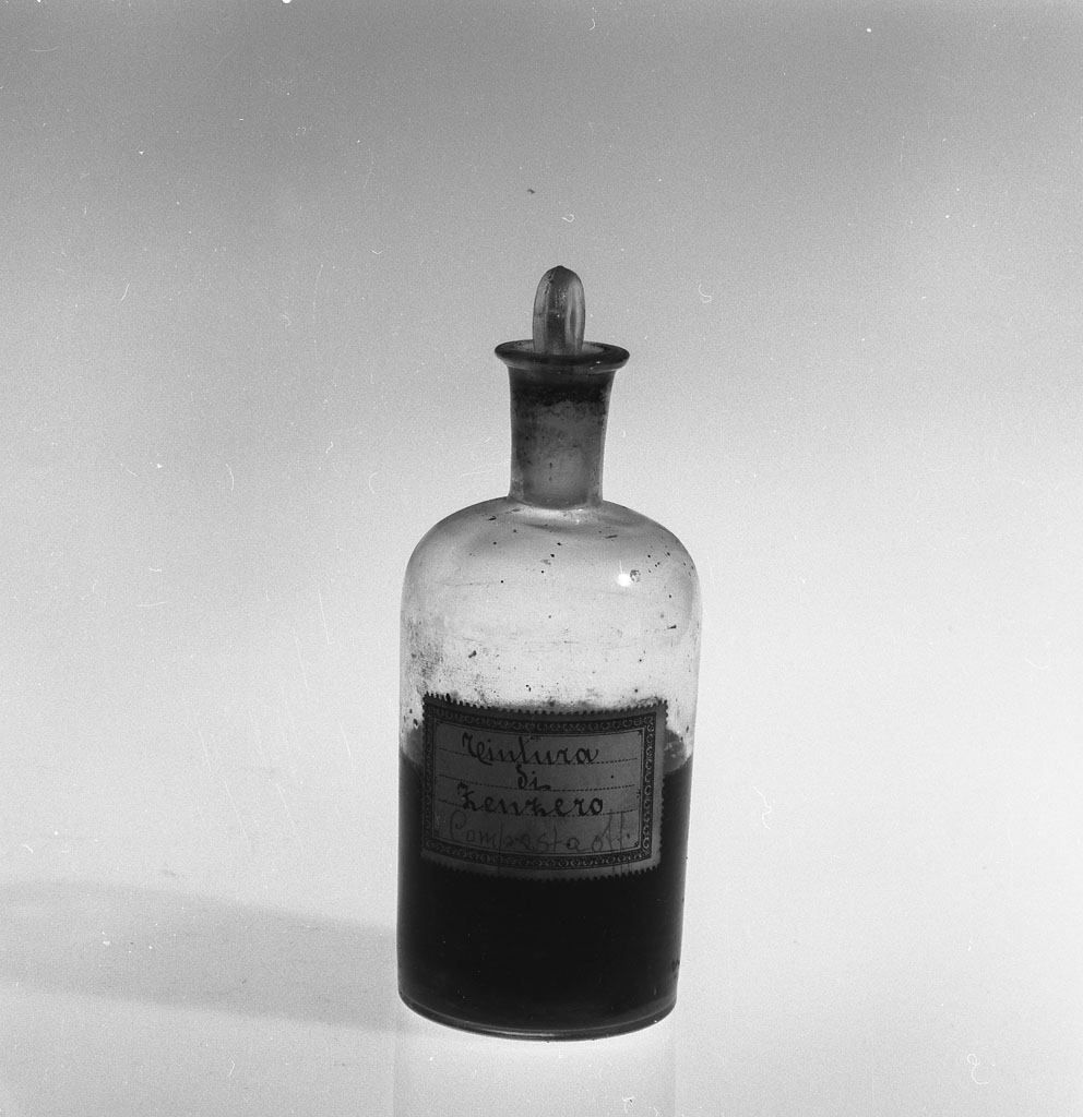 bottiglia per medicamenti, serie - bottega italiana (sec. XIX)