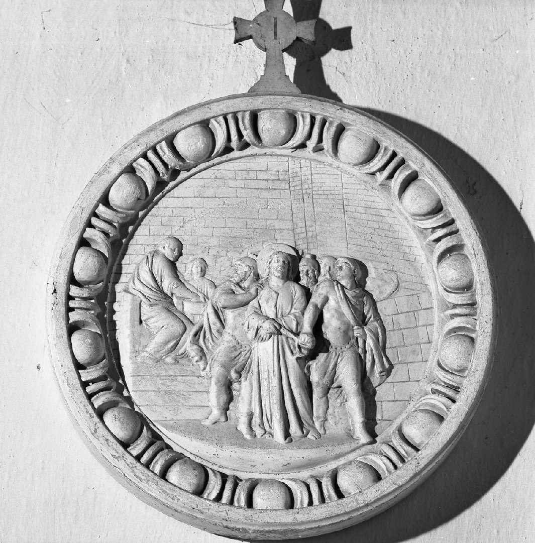 stazioni della via crucis (rilievo, serie) - bottega toscana (sec. XIX)