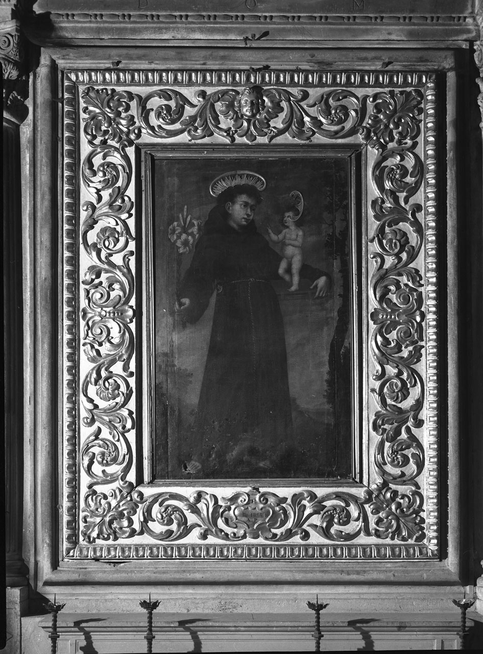 Sant'Antonio da Padova con il bambino (dipinto) - ambito fiorentino (sec. XVII)