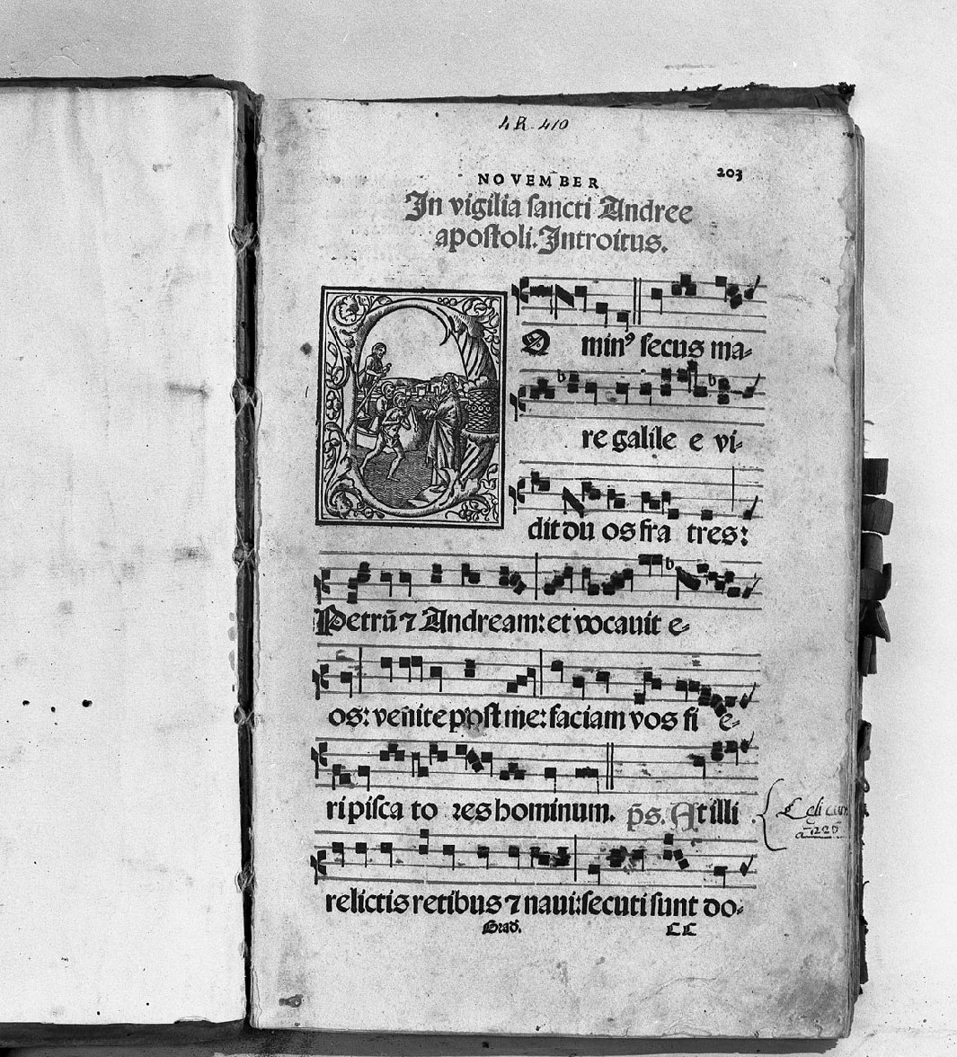 Episodio della vita di Sant'Andrea, Sant'Andrea (miniatura) - bottega toscana (fine sec. XIII)