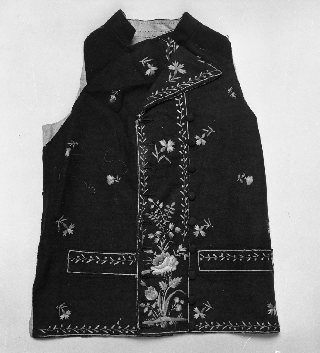 gilet - manifattura italiana (seconda metà sec. XVIII)