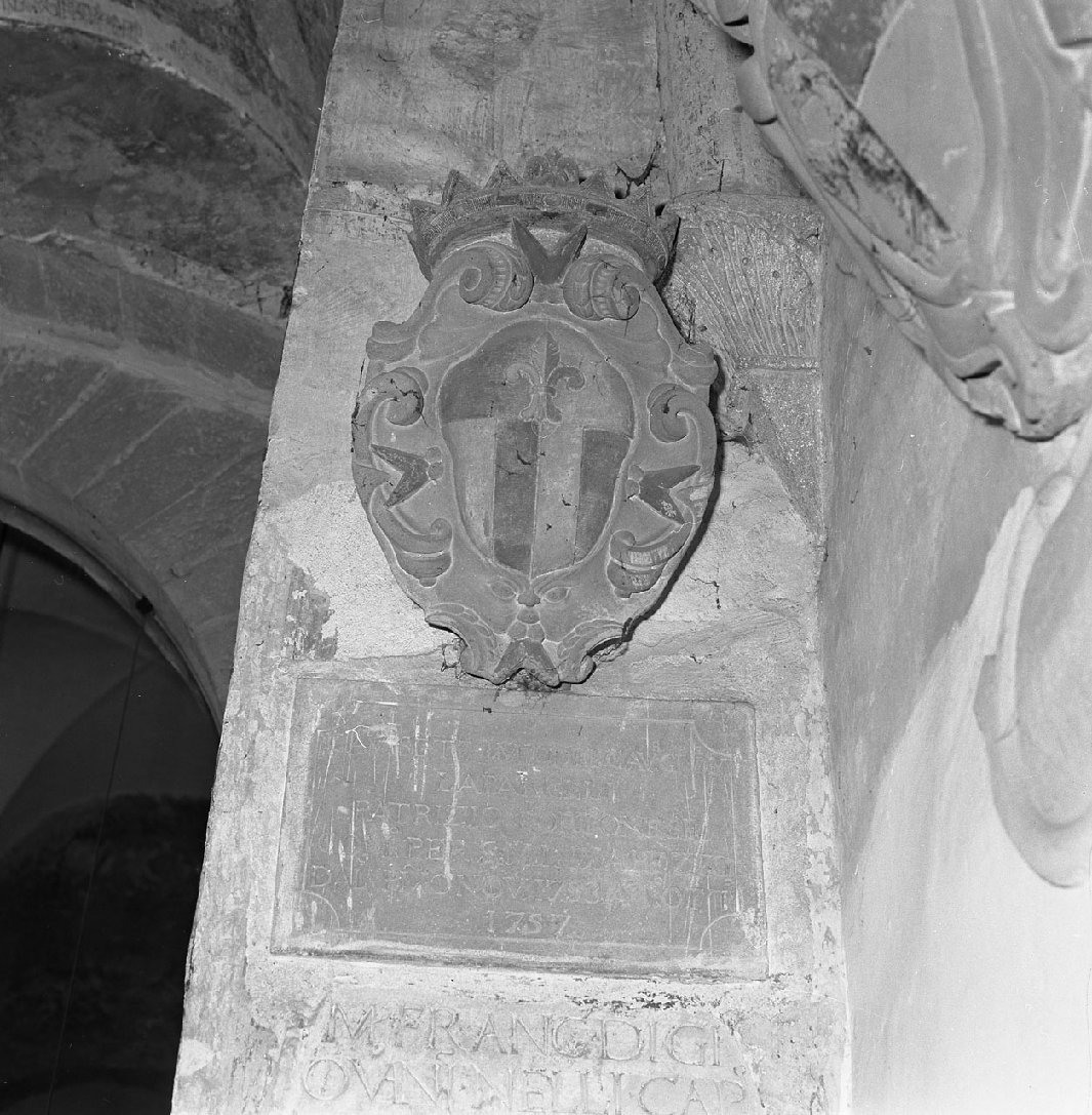 Settimio Laparelli, stemma gentilizio (scultura, opera isolata) - ambito toscano (sec. XVIII)