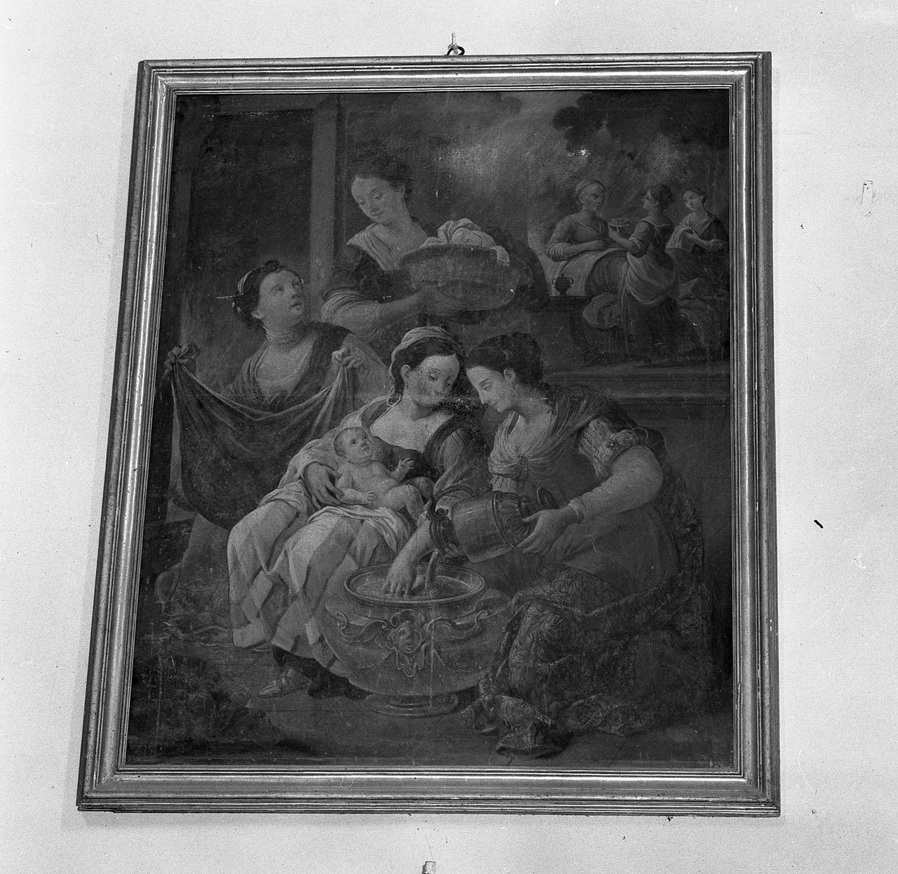 La nascita della Madonna, nascita di Maria Vergine (dipinto) - ambito toscano (sec. XVII)