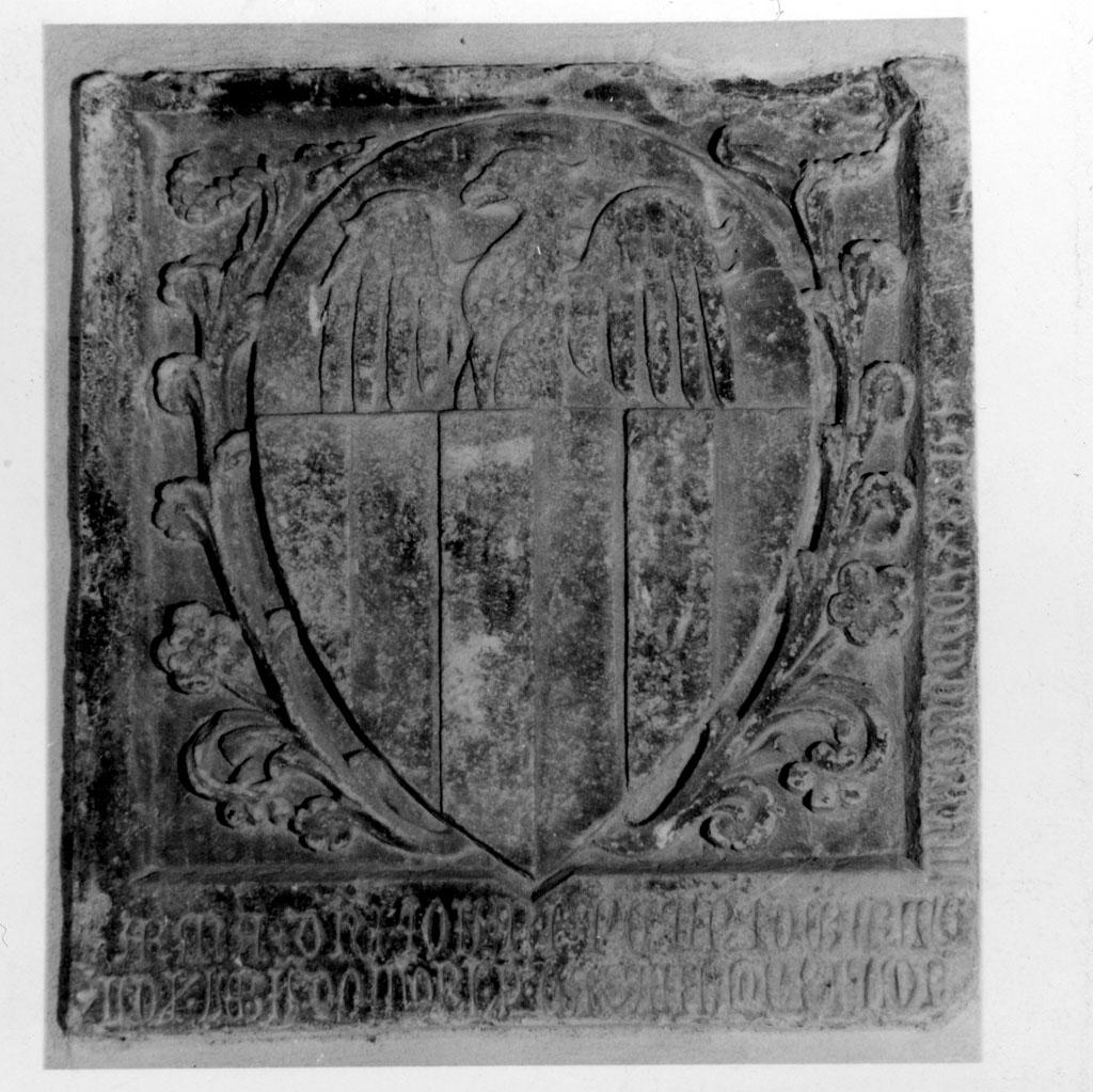 Stemma Del Teglia Bertaldi, stemma (rilievo) - bottega italiana (sec. XV)