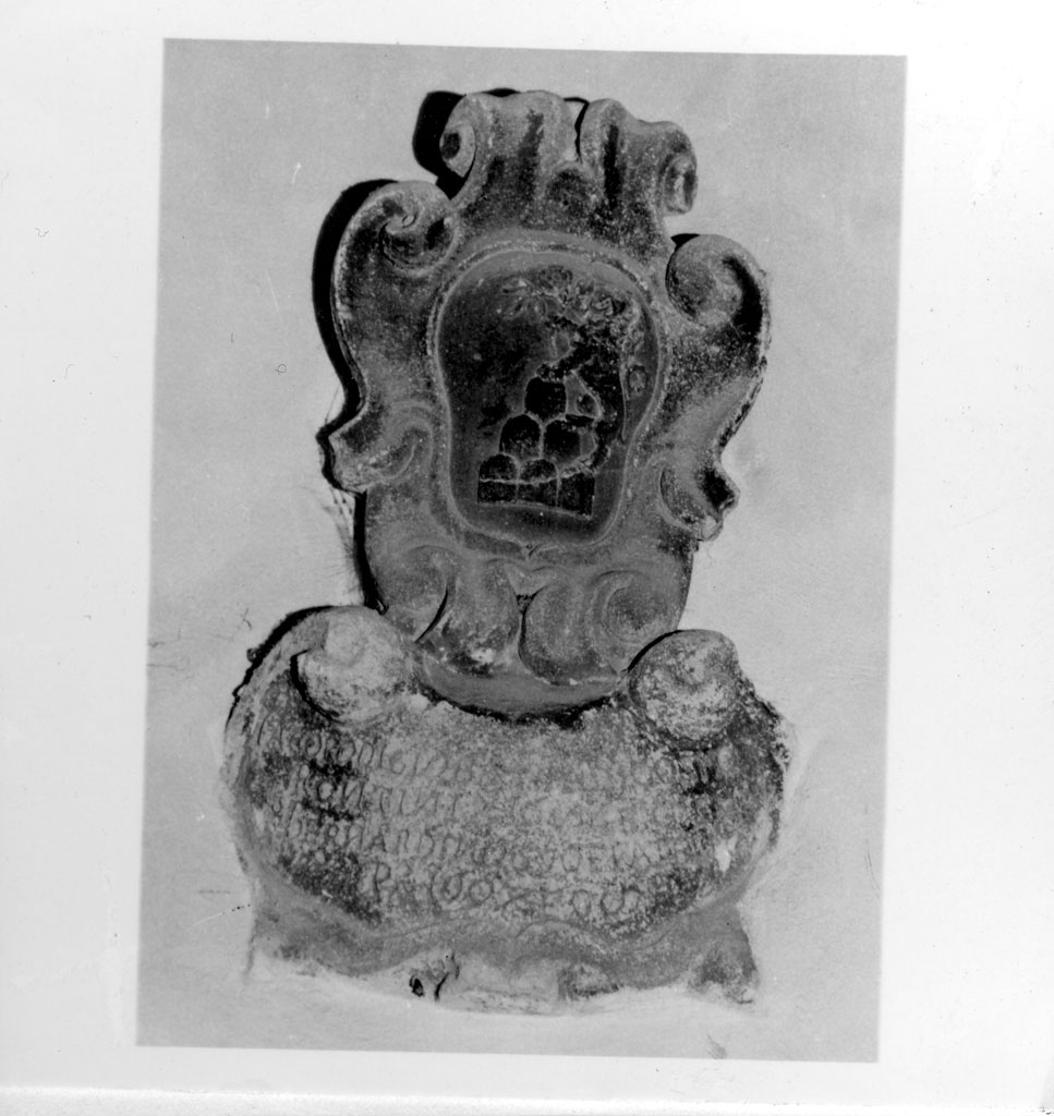 Stemma Rontini, stemma (rilievo) - bottega italiana (sec. XVII, sec. XVII)