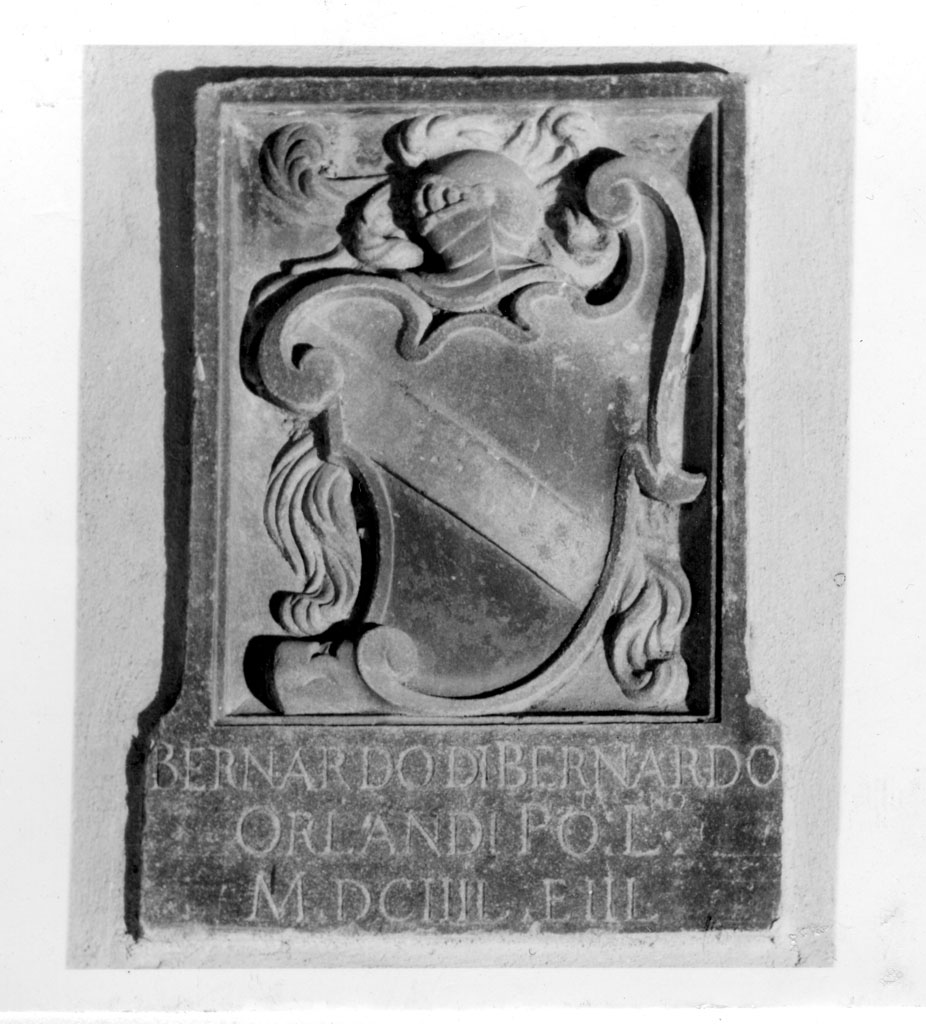 Stemma Orlandi, stemma (rilievo) - bottega italiana (sec. XVII)
