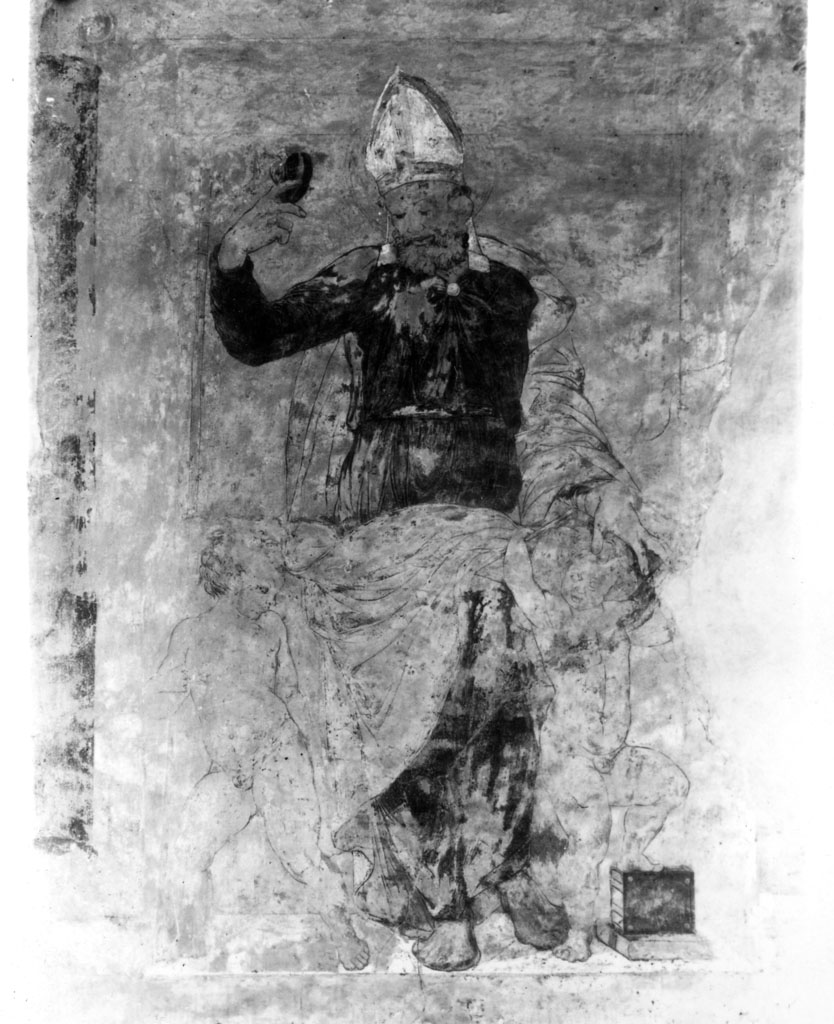 Sant'Agostino, Sant'Agostino (dipinto) di Guglielmo di Pietro da Marcillat (sec. XVI)