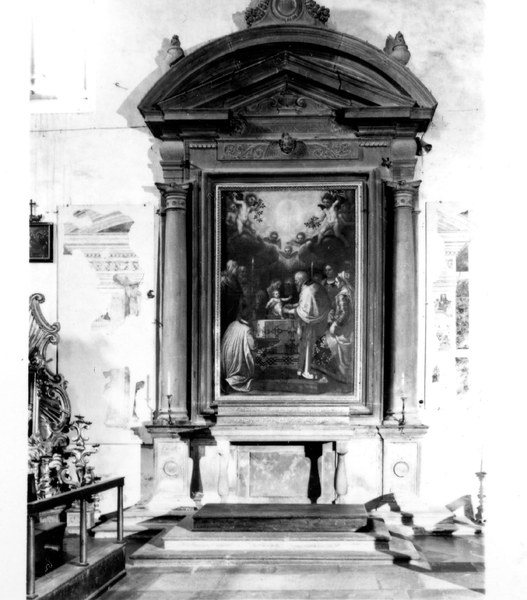 altare - bottega toscana (fine/inizio secc. XVI/ XVII)