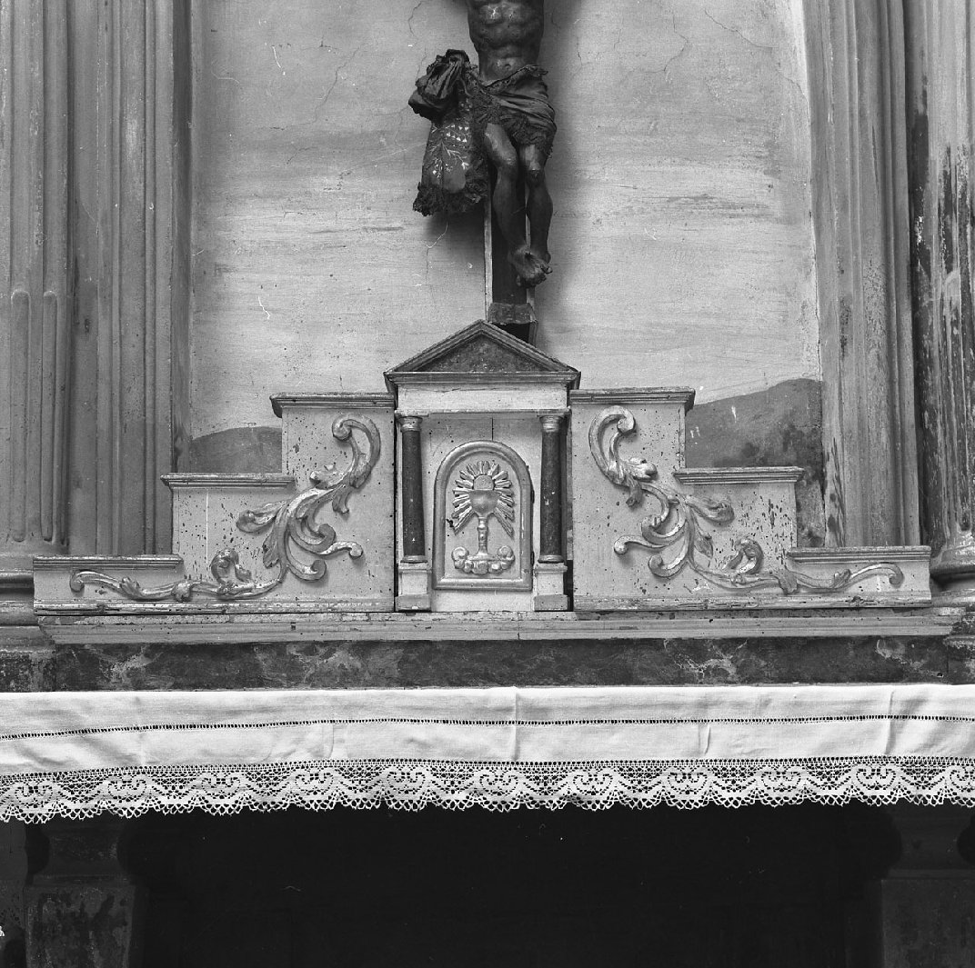 ciborio, elemento d'insieme - bottega toscana (prima metà sec. XVIII)