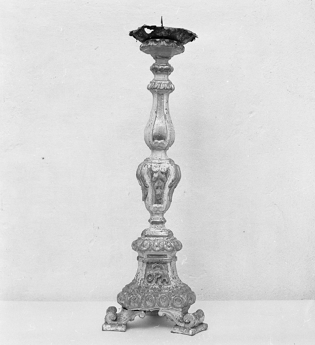 candeliere, serie - bottega toscana (seconda metà sec. XVIII)