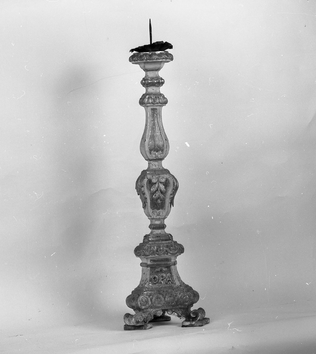 candeliere, serie - bottega toscana (seconda metà sec. XVIII)