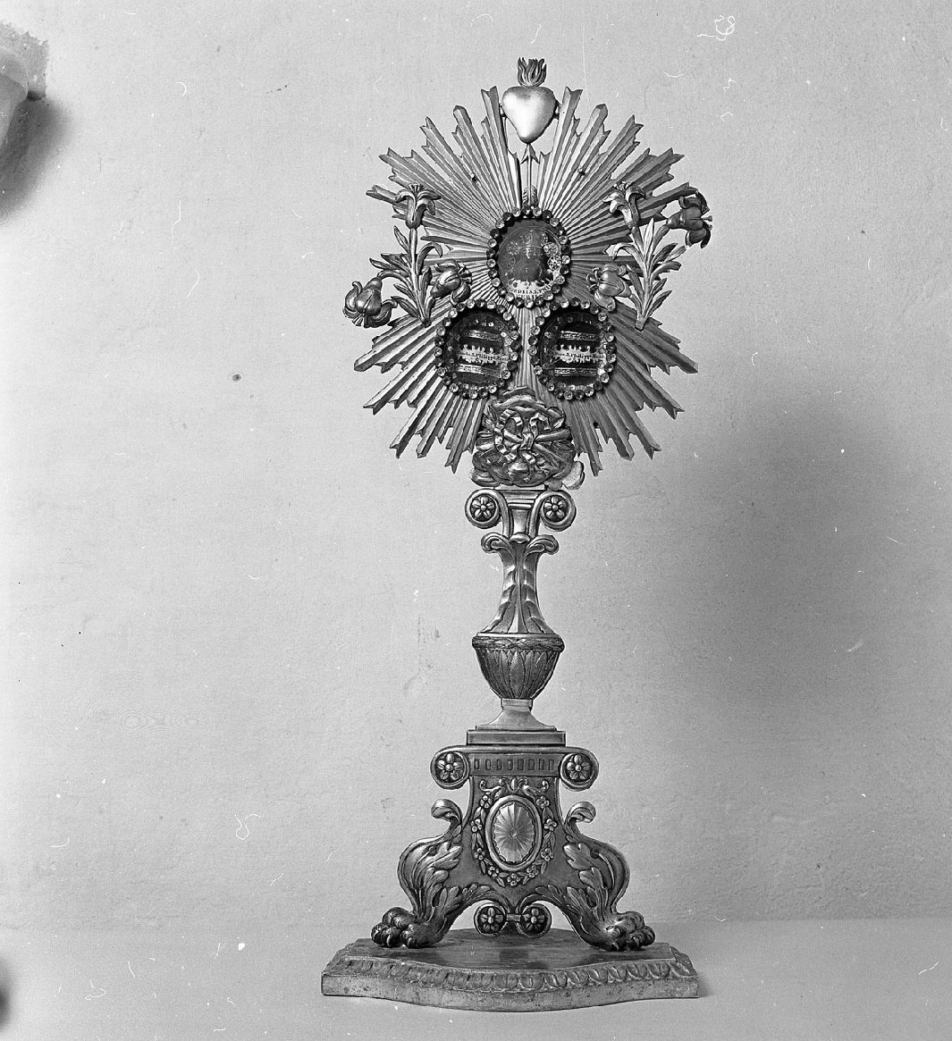 reliquiario - a ostensorio, opera isolata - bottega toscana (prima metà sec. XIX)