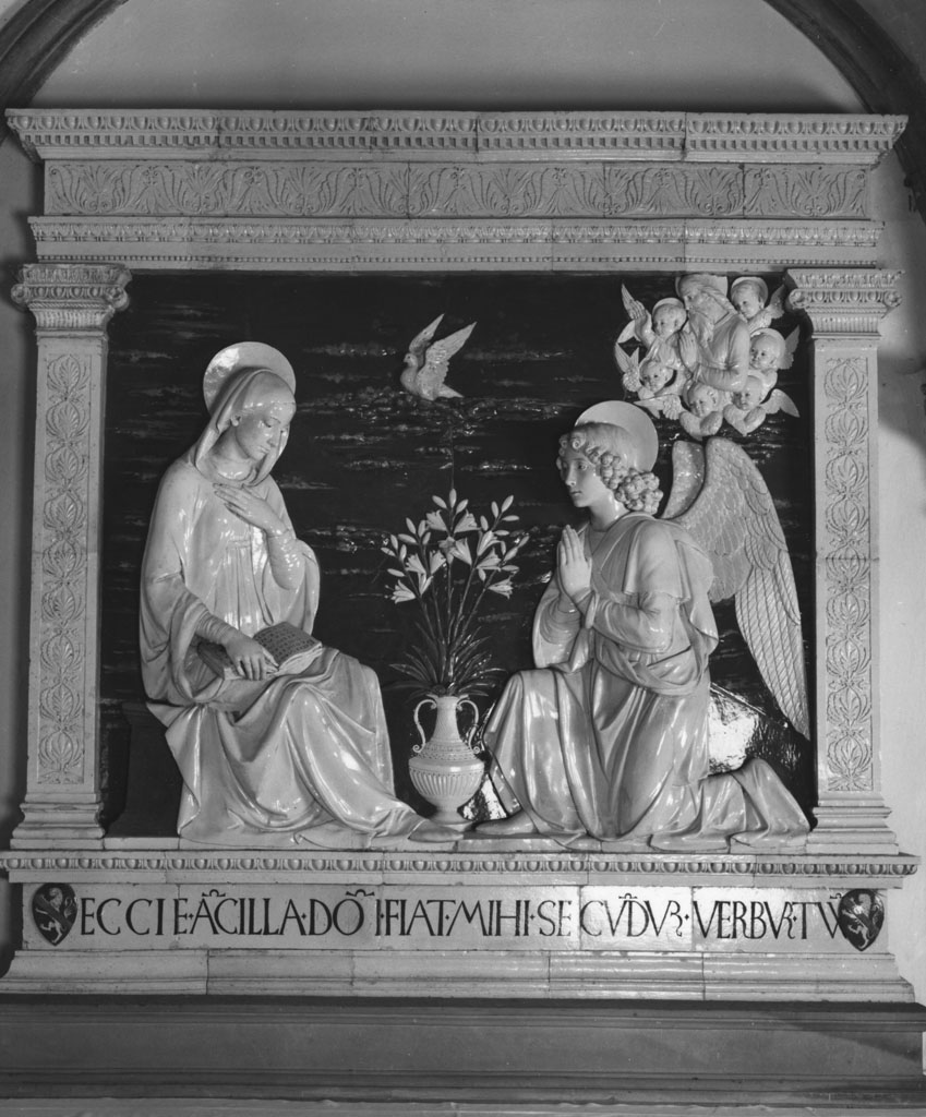 Annunciazione (pala d'altare) di Della Robbia Andrea (sec. XV)