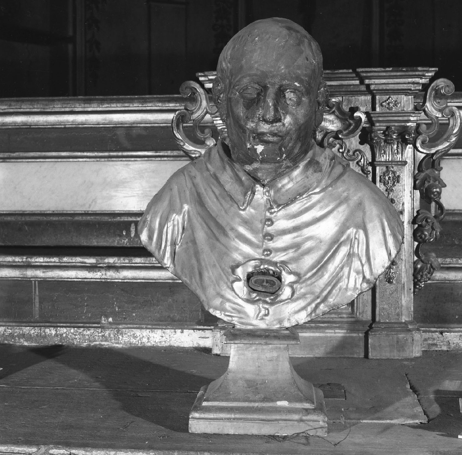 Busto del Beato Modesti (reliquiario - a busto) - bottega toscana (secc. XVIII/ XIX)