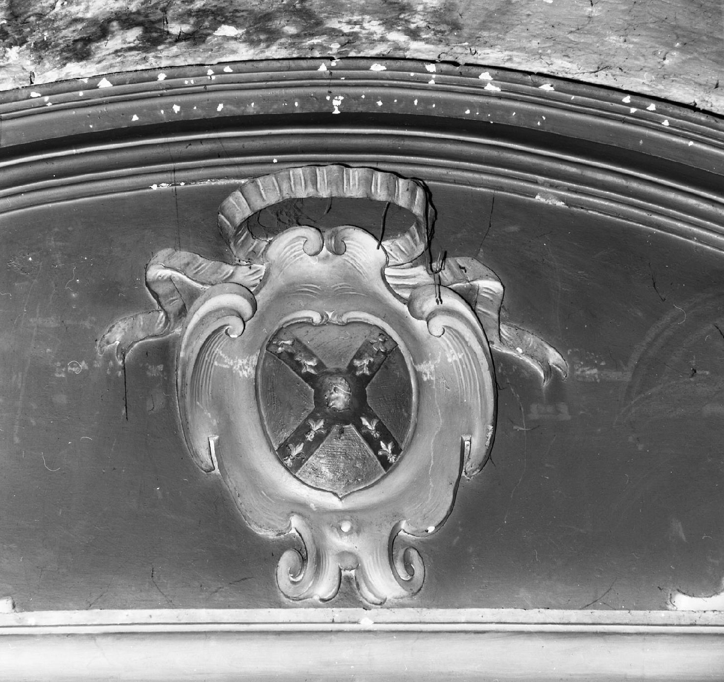 Stemma della famiglia Testi (rilievo) - bottega toscana (prima metà sec. XVIII)