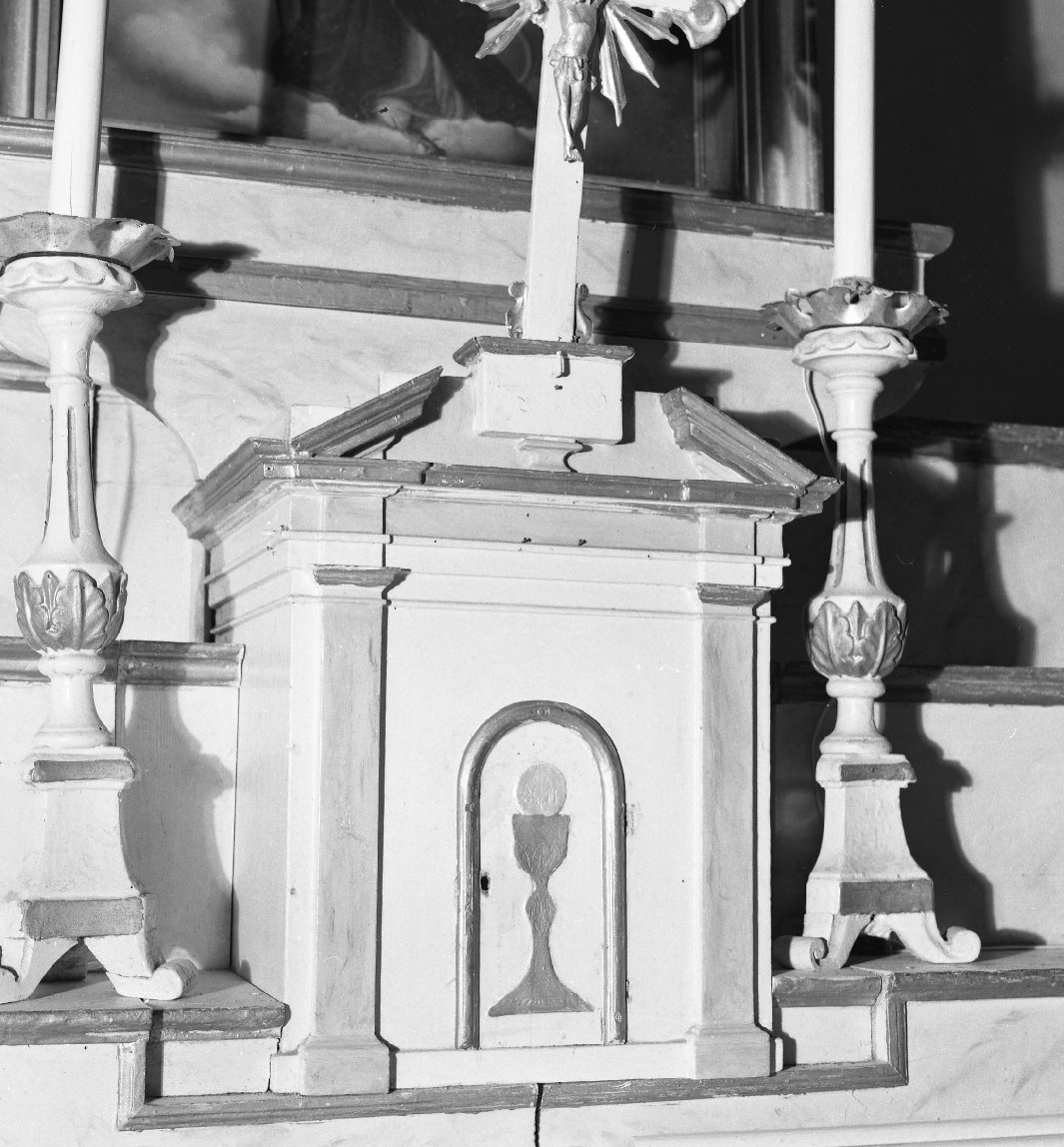 tabernacolo - a frontale architettonico, opera isolata - bottega toscana (seconda metà sec. XVIII)